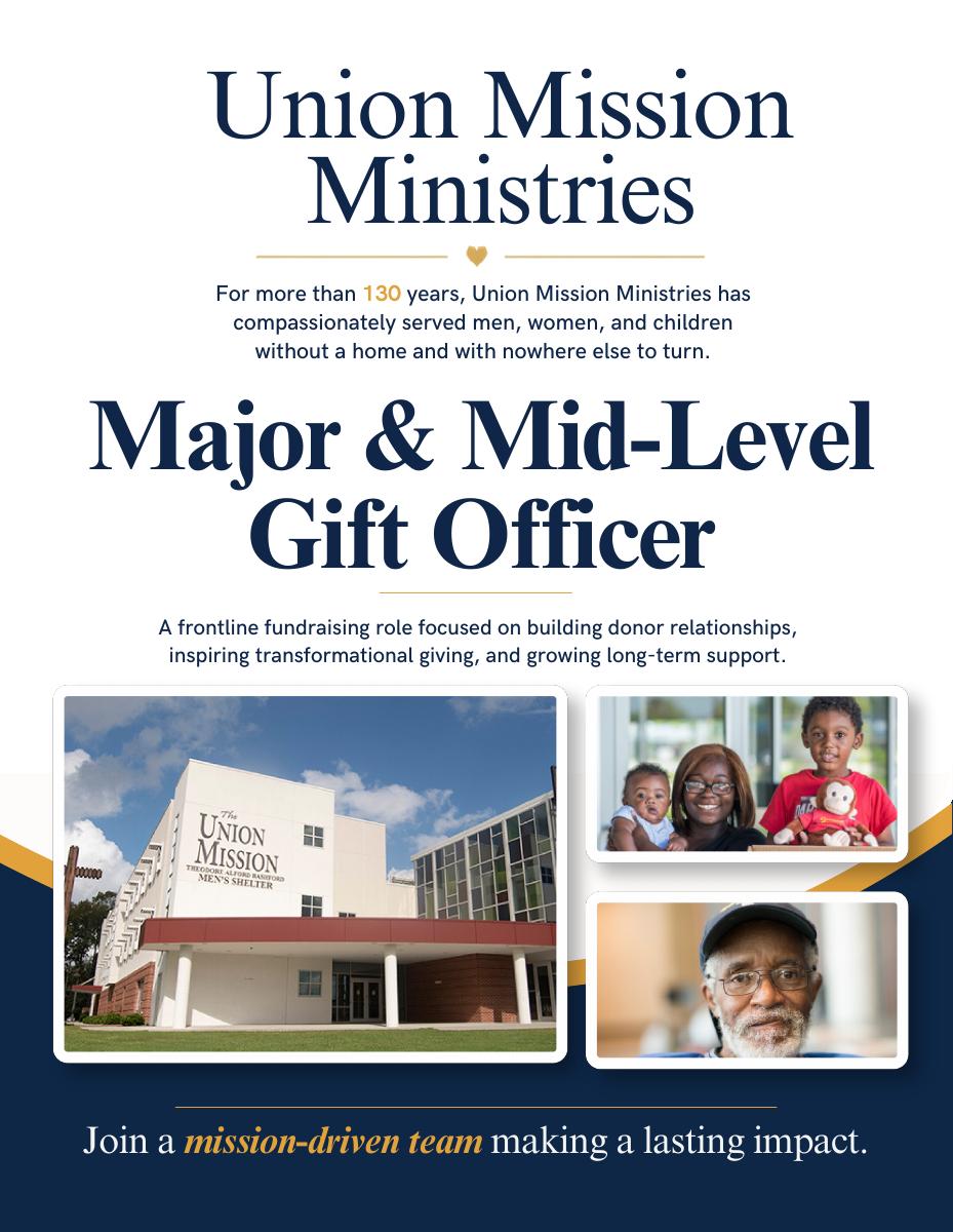 Union Mission Ministries recruitment flyer