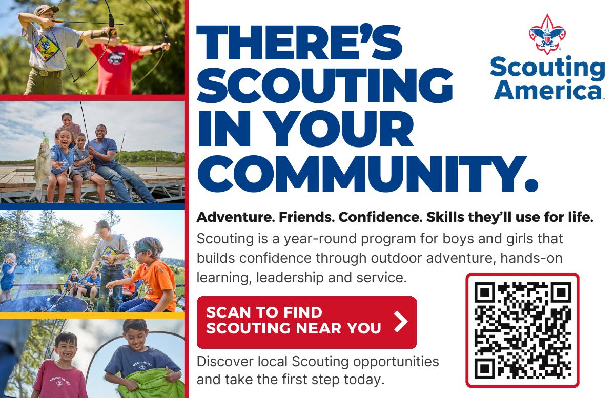 Scouting recruitment campaign postcard